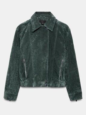 ZARA 100% SUEDE LEATHER JACKET